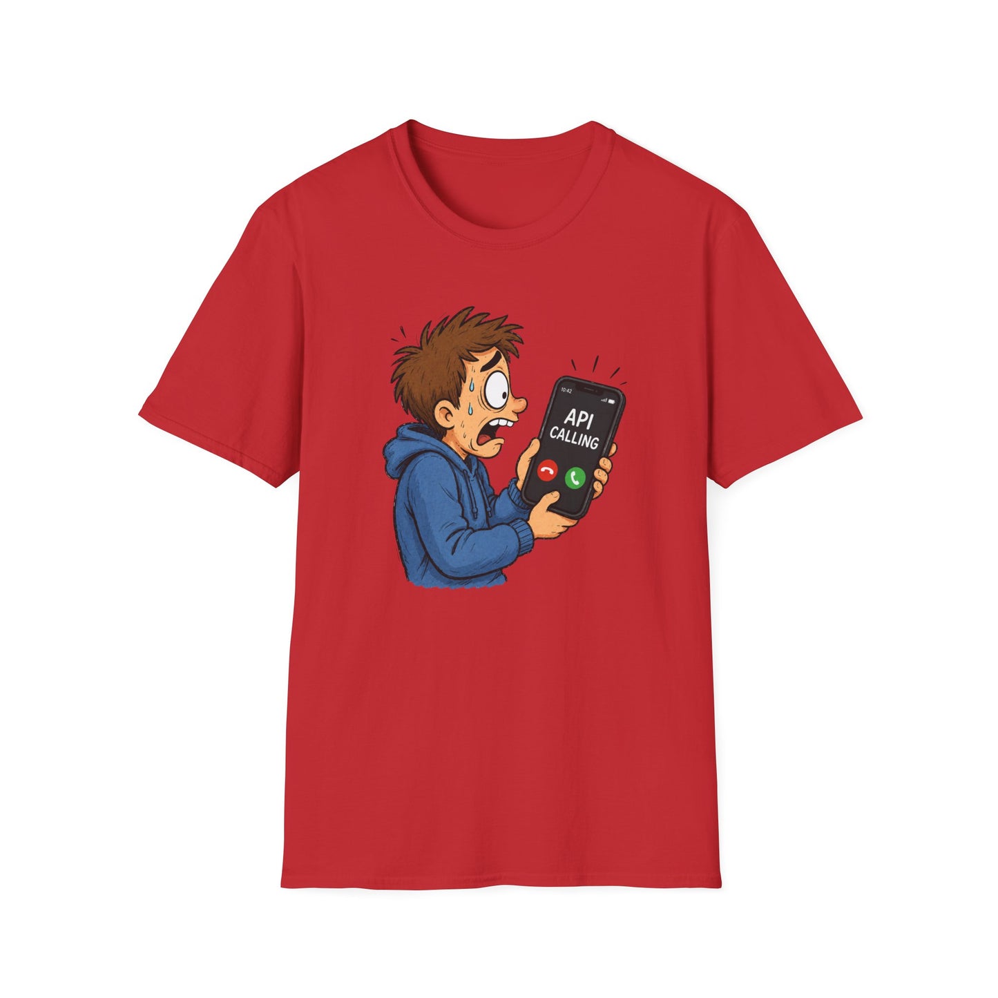 'API Calling' - Funny Tech Cartoon Tee