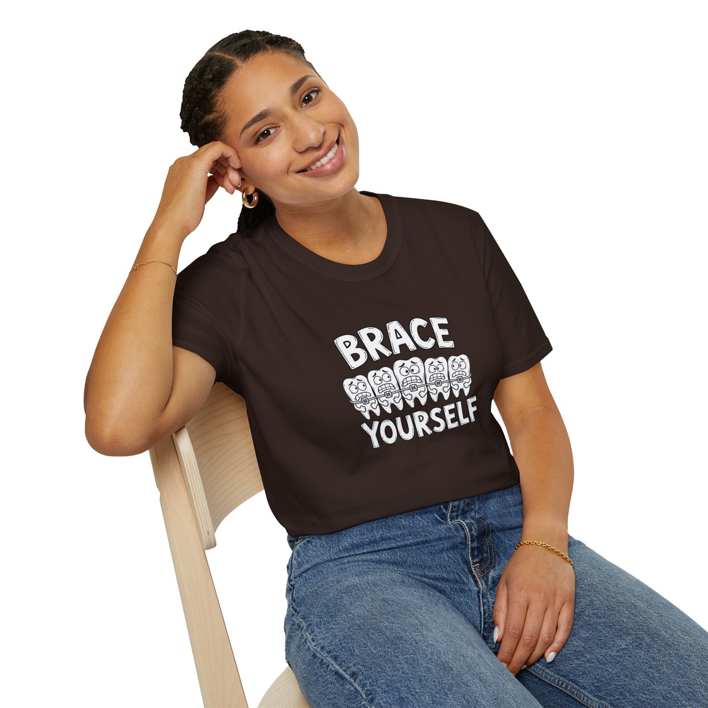 Brace Yourself - Funny Dental Humor Tee