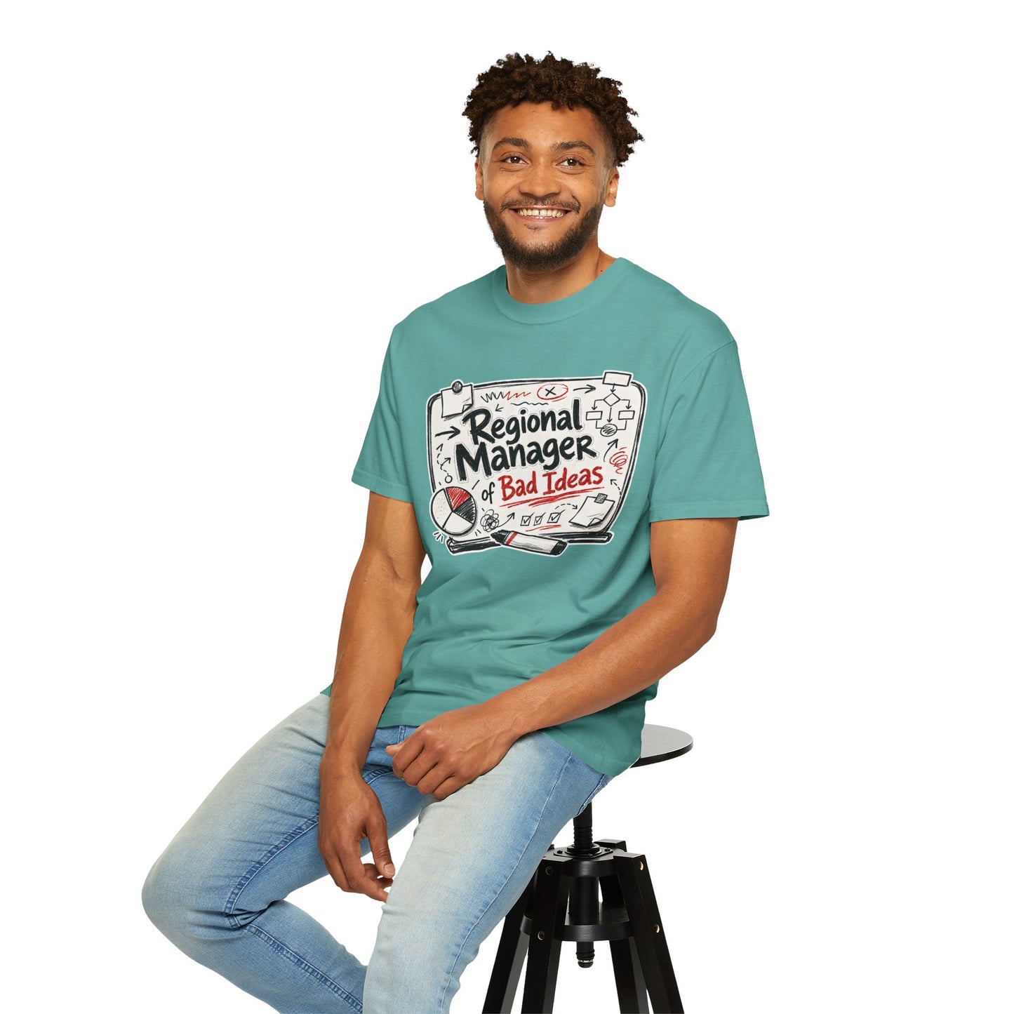 "Regional Manager of Bad Ideas" Graphic Funny Tee