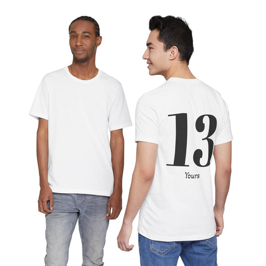 13 Yours T-Shirt — Minimalist Number Graphic Tee