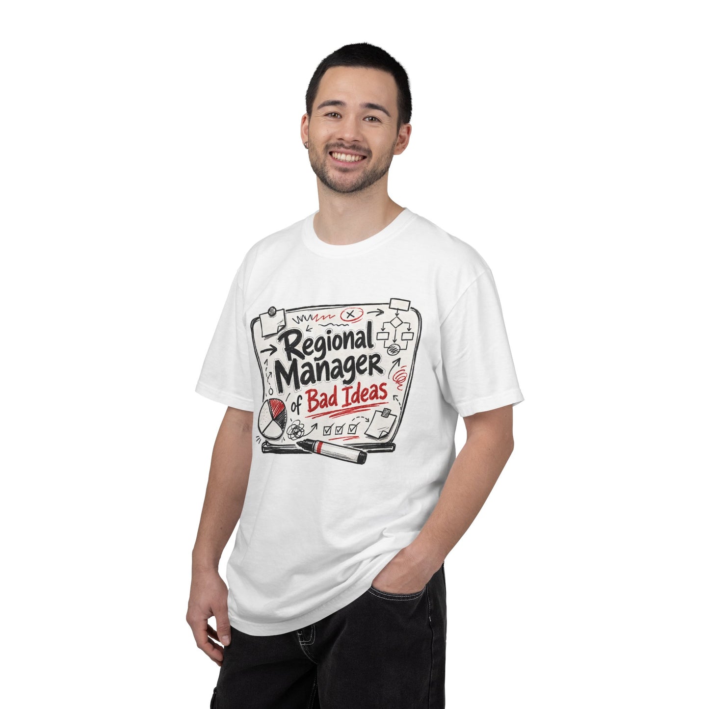 "Regional Manager of Bad Ideas" Graphic Funny Tee
