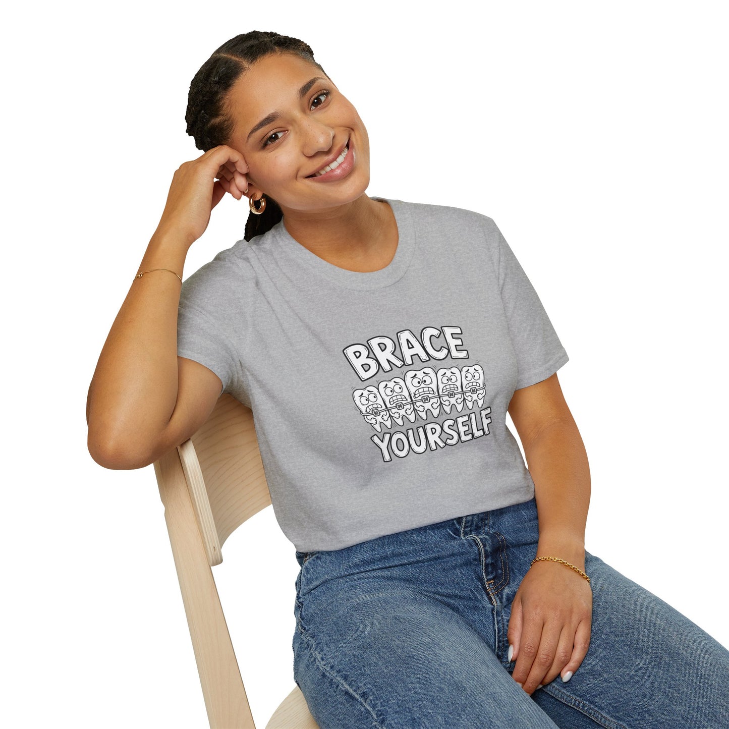 Brace Yourself - Funny Dental Humor Tee