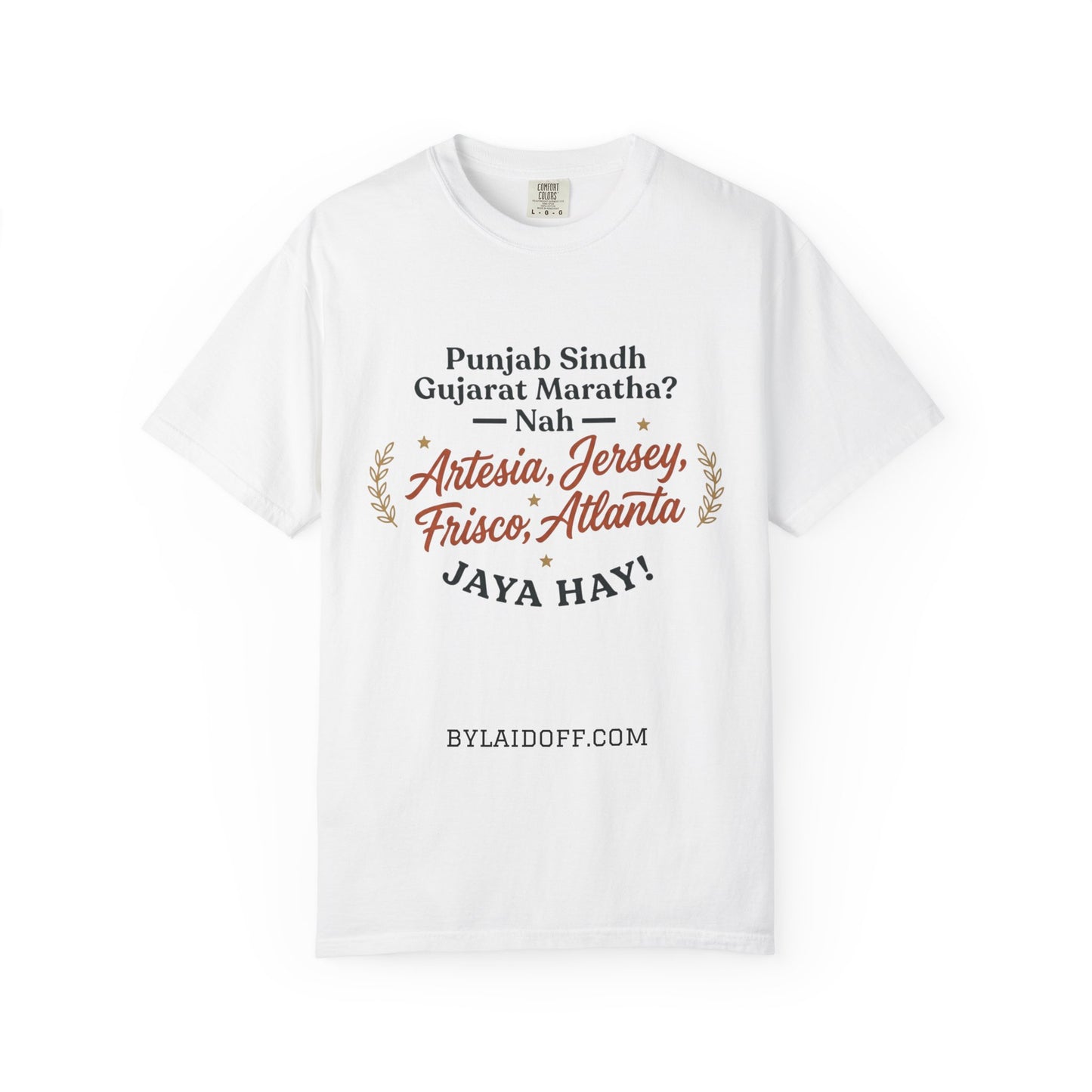 Artesia Jersey Frisco Atlanta Tee — Jaya Hay! Proud South Asian American Cities T-Shirt
