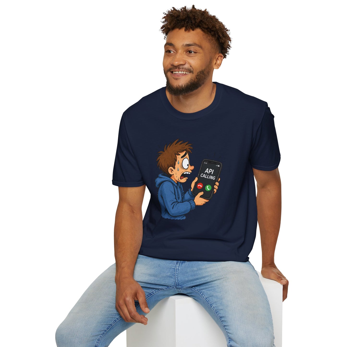 'API Calling' - Funny Tech Cartoon Tee