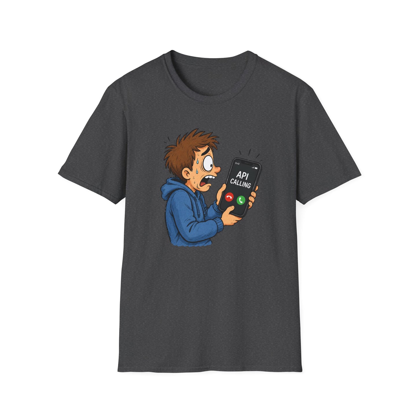 'API Calling' - Funny Tech Cartoon Tee
