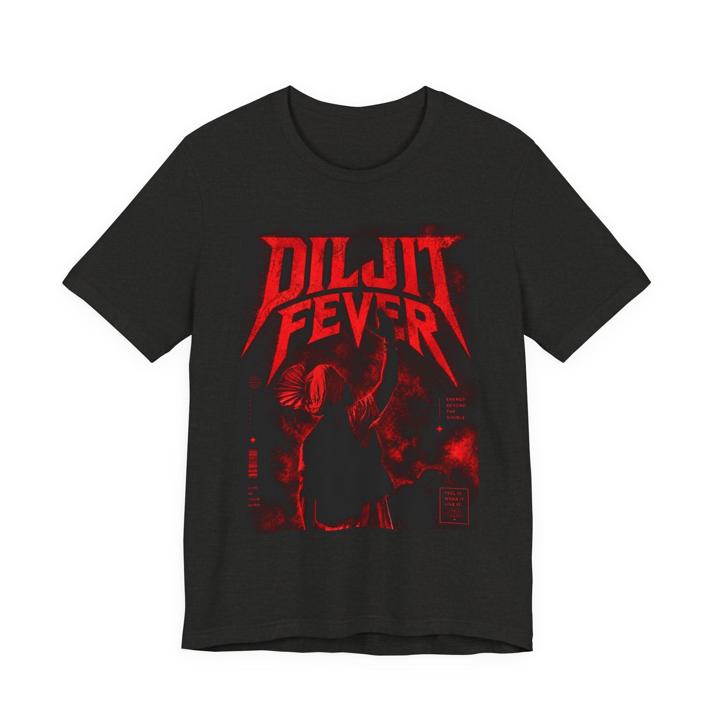 Diljit Fever Red Graphic Tee - Concert T‑Shirt