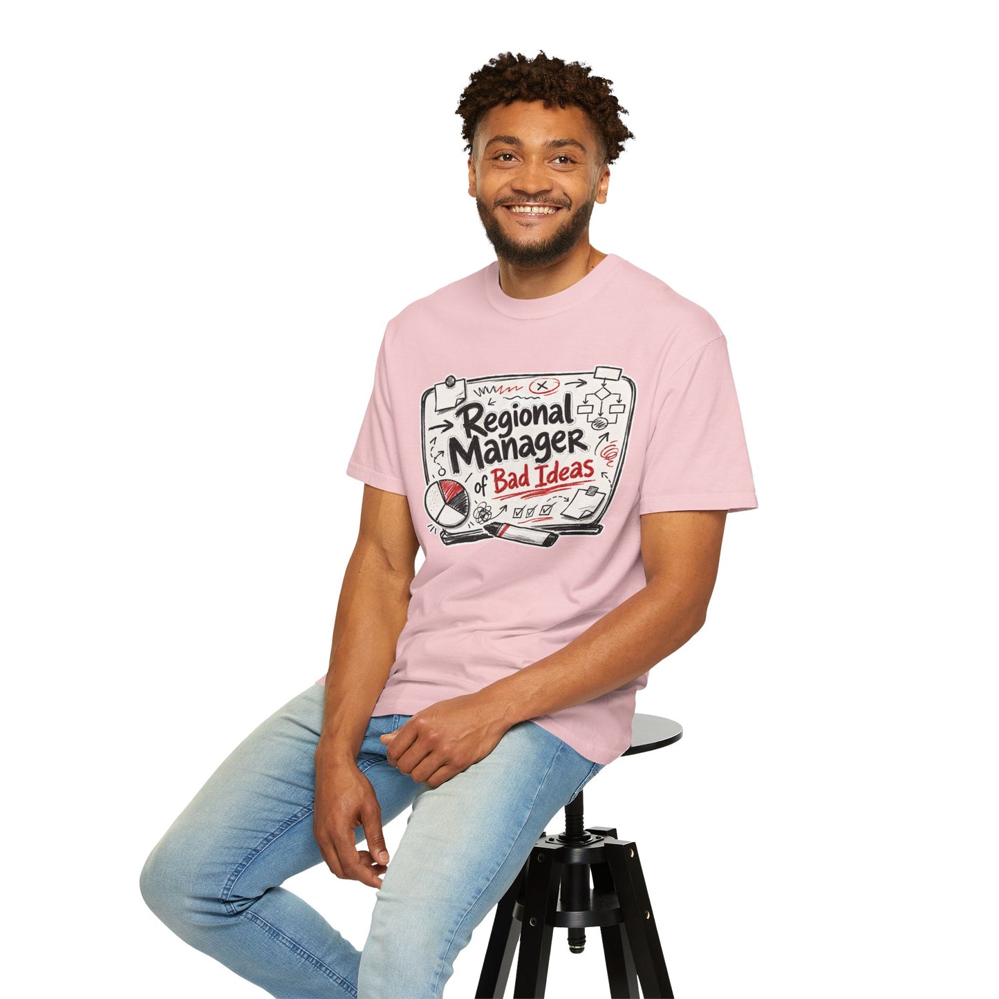 "Regional Manager of Bad Ideas" Graphic Funny Tee