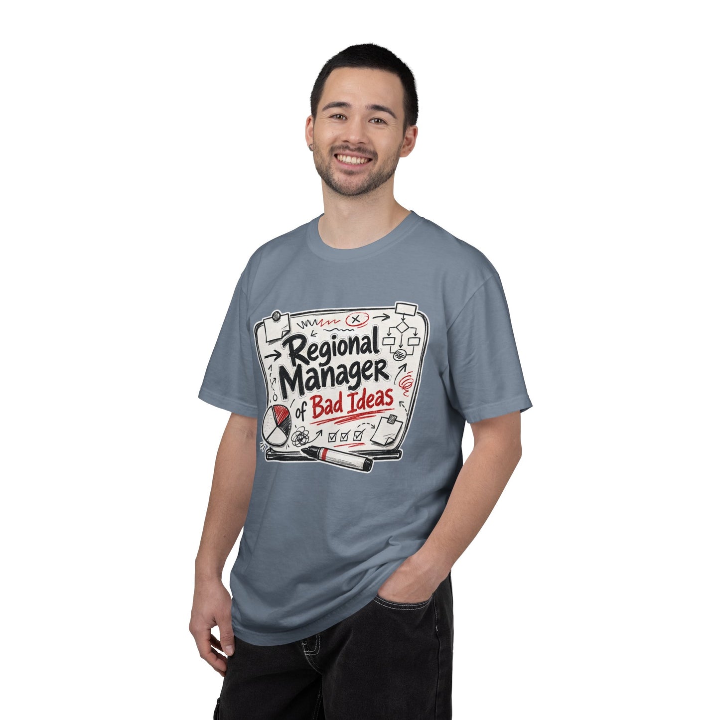 "Regional Manager of Bad Ideas" Graphic Funny Tee