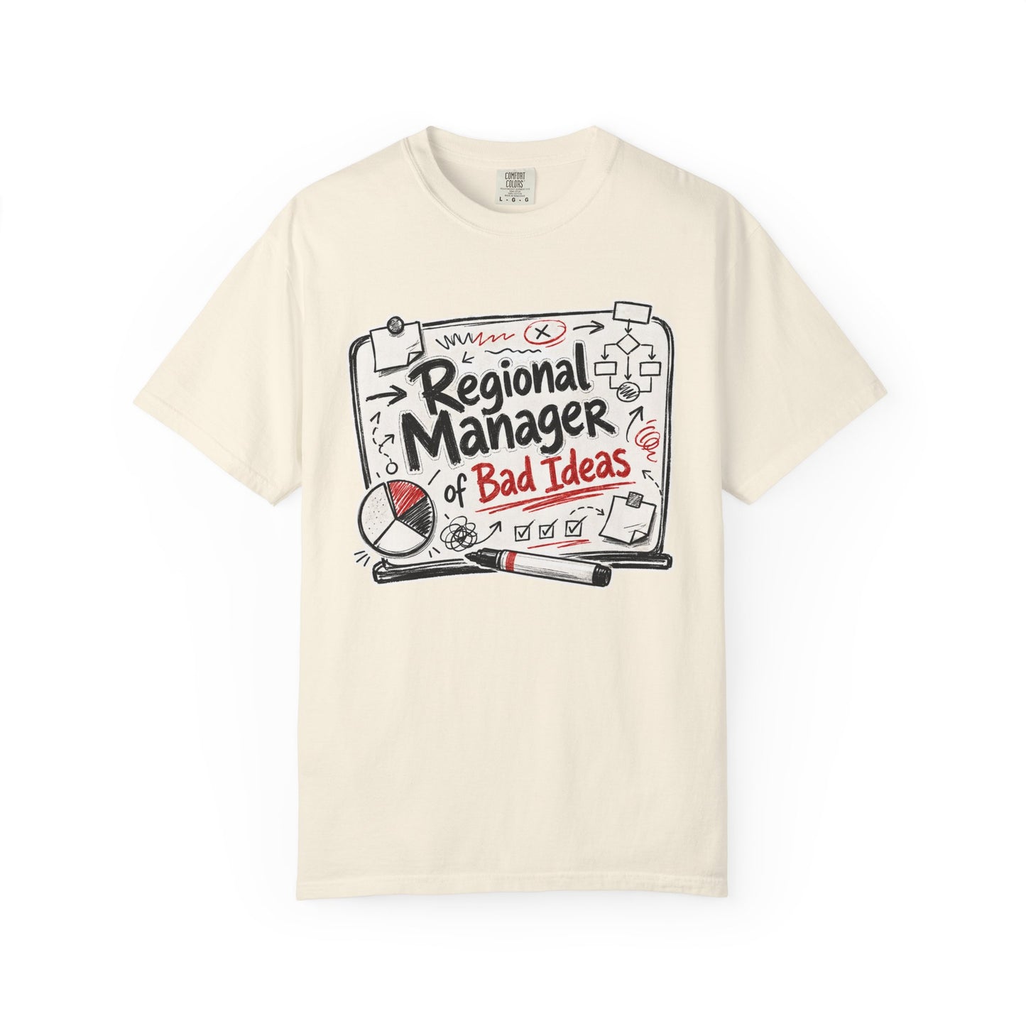 "Regional Manager of Bad Ideas" Graphic Funny Tee