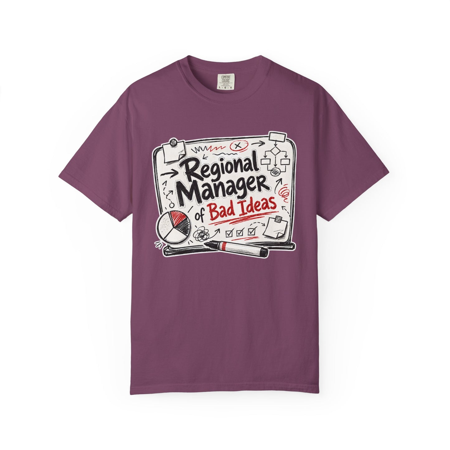 "Regional Manager of Bad Ideas" Graphic Funny Tee